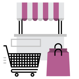 Hyperlocal Shopping Illustration